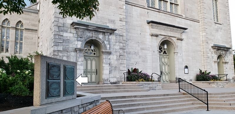 The Historic Notre Dame Cathedral Restoration Marker. Click for full size. The Historic Notre Dame Cathedral Restoration Marker image. Click for full size.