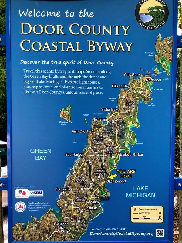 Door County Coast Byways Marker image. Click for full size.