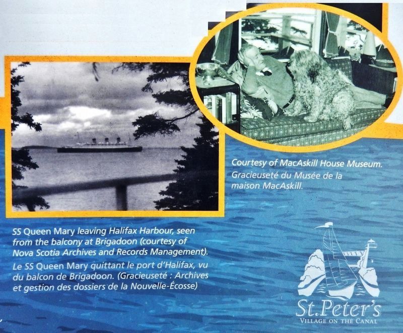 Marker detail: SS <i>Queen Mary</i> image. Click for full size.
