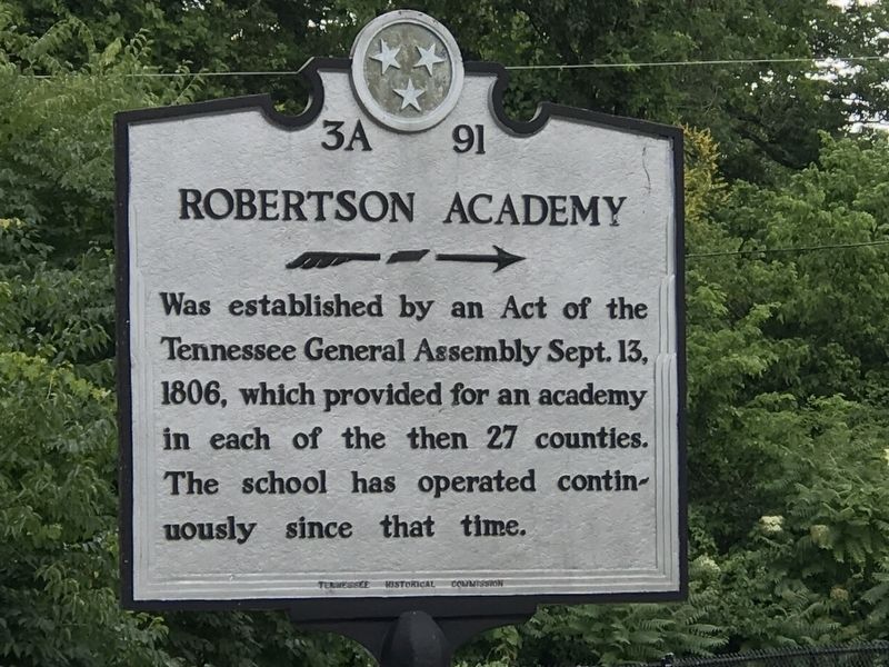 Robertson Academy Marker. Click for full size. Robertson Academy Marker image. Click for full size.