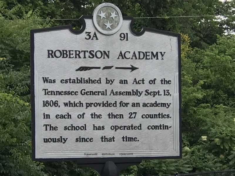 Robertson Academy Marker image. Click for full size.