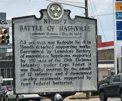 Battle of Nashville Marker image. Click for full size.