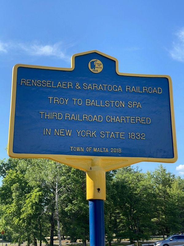 Rensselaer & Saratoga Railroad Marker. Click for full size. Rensselaer & Saratoga Railroad Marker image. Click for full size.