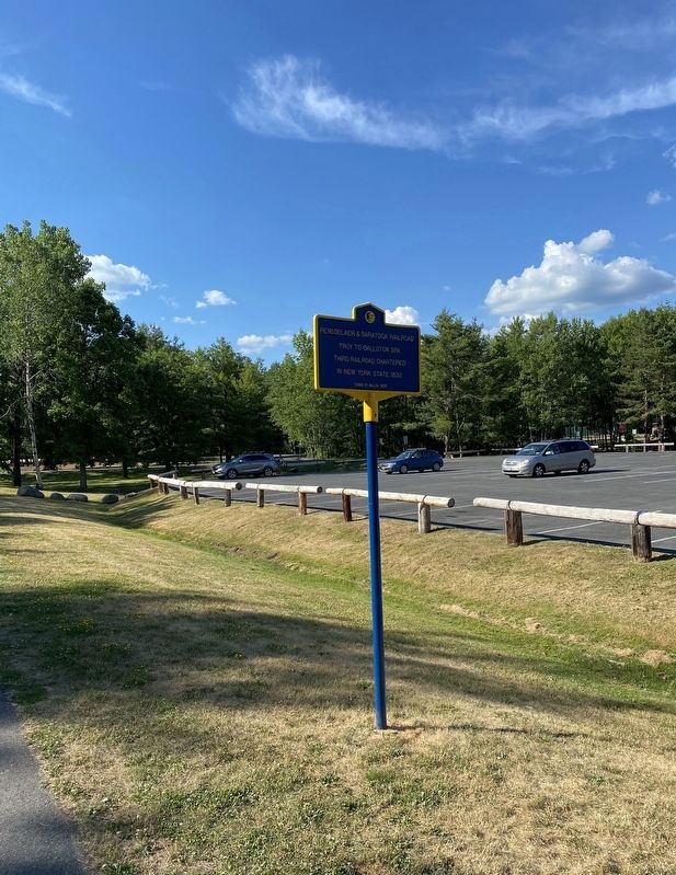 Rensselaer & Saratoga Railroad Marker. Click for full size. Rensselaer & Saratoga Railroad Marker image. Click for full size.