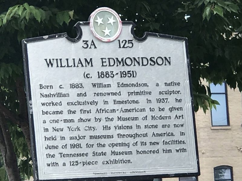 William Edmondson Marker. Click for full size. William Edmondson Marker image. Click for full size.