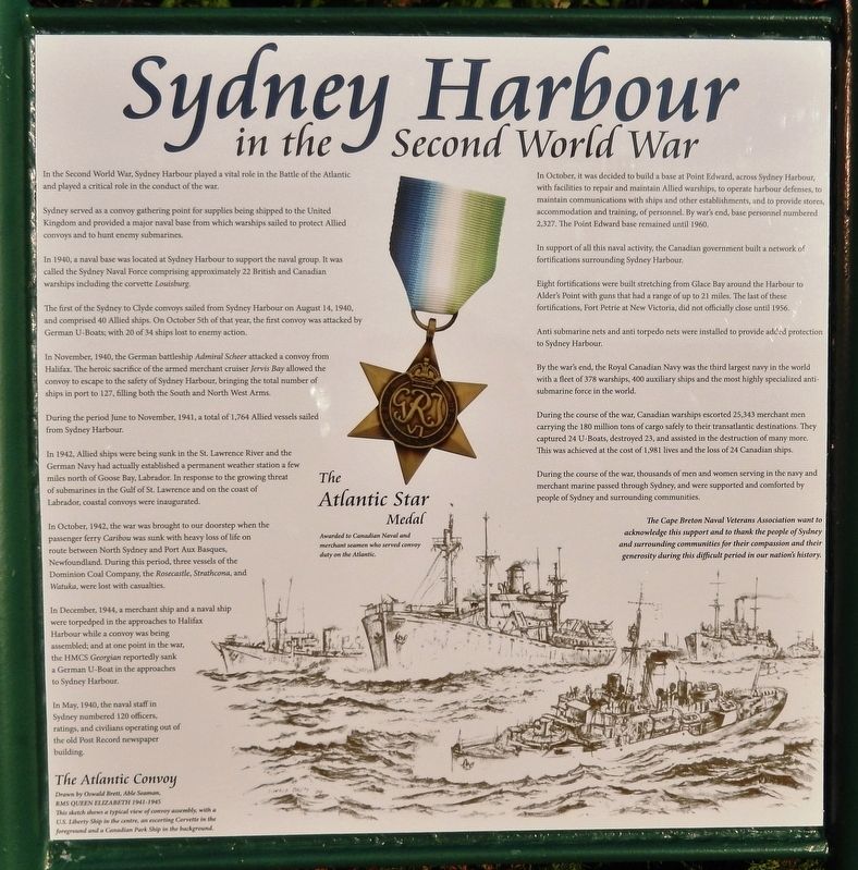 Sydney Harbour in the Second World War Marker image. Click for full size.