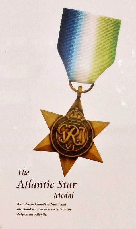 Marker detail: The Atlantic Star Medal image. Click for full size.