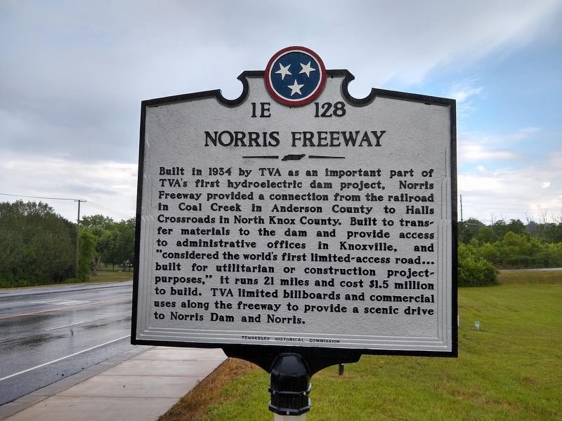 Norris Freeway Marker image. Click for full size.