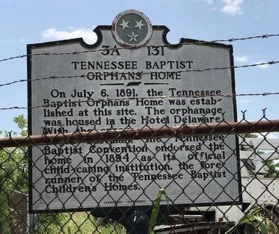 Tennessee Baptist Orphans' Home Marker image. Click for full size.