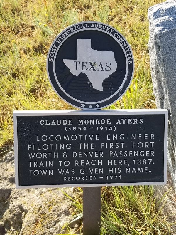 Claude Monroe Ayers Marker image. Click for full size.