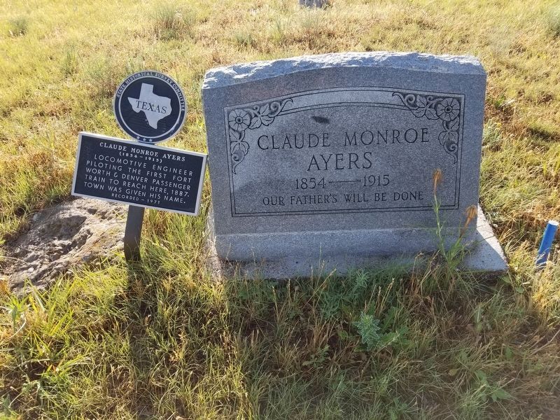Claude Monroe Ayers Marker image. Click for full size.