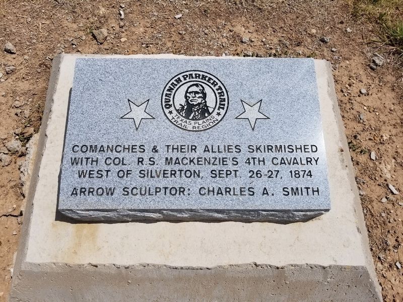 Quanah Parker Trail Marker. Click for full size. Quanah Parker Trail Marker image. Click for full size.