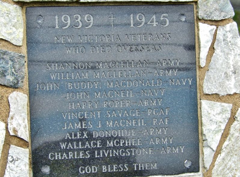 New Victoria Veterans Who Died Overseas Marker image. Click for full size.