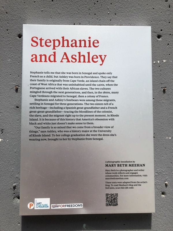 Stephanie and Ashley Marker. Click for full size. Stephanie and Ashley Marker image. Click for full size.
