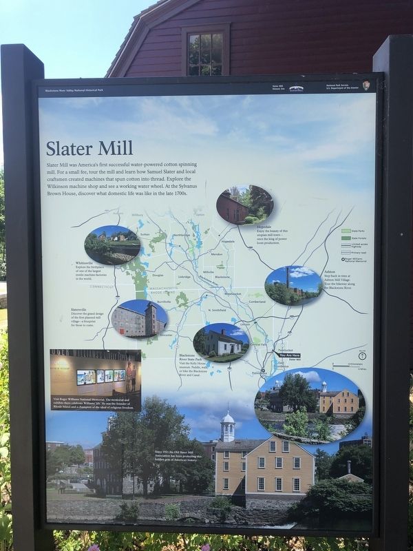 Slater Mill Marker image. Click for full size.