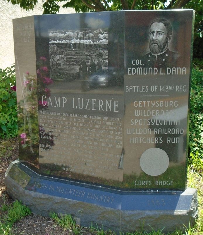 Camp Luzerne Marker image. Click for full size.