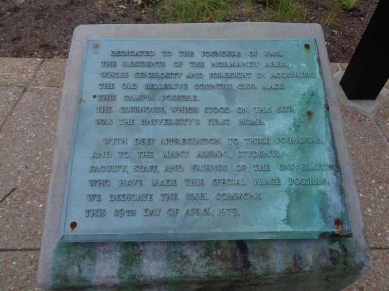 UMSL Commons Marker. Click for full size. UMSL Commons Marker image. Click for full size.