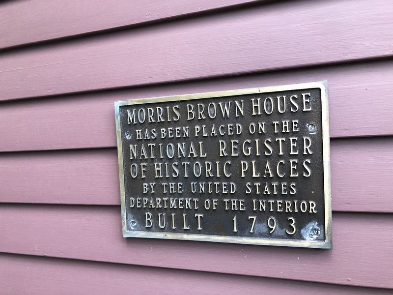Morris Brown House Marker image. Click for full size.