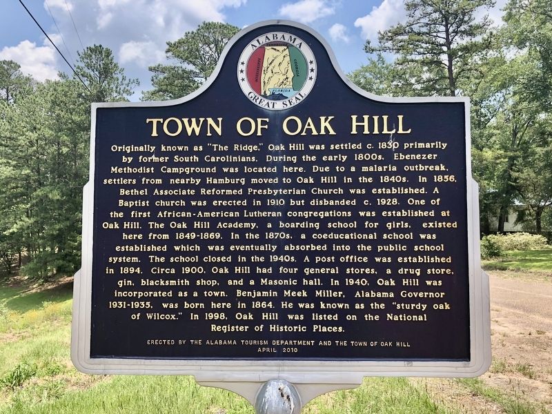 Town of Oak Hill Marker image. Click for full size.