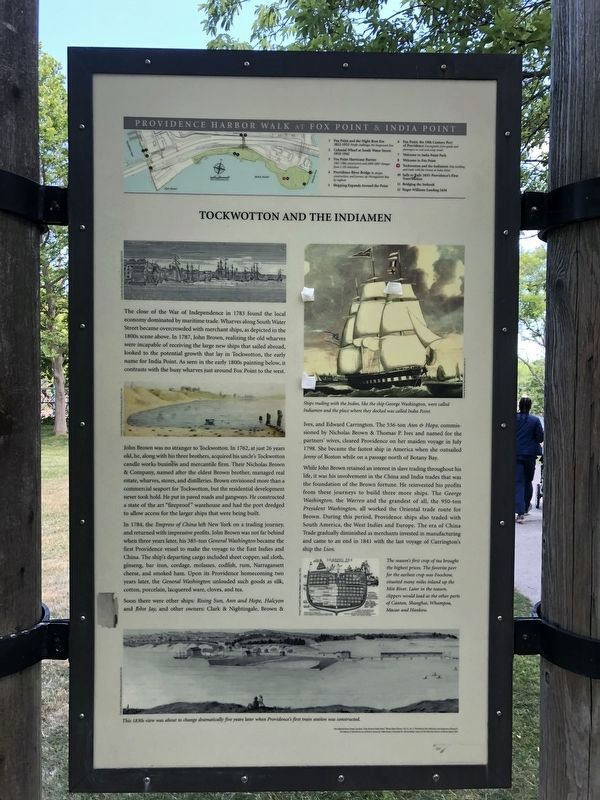 Tockwotton and the Indiamen side of the marker image. Click for full size.