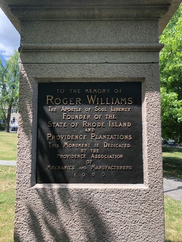 The Landing Place of Roger Williams Marker image. Click for full size.
