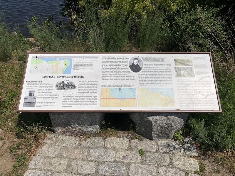 Gano Park - Centuries of History Marker image. Click for full size.