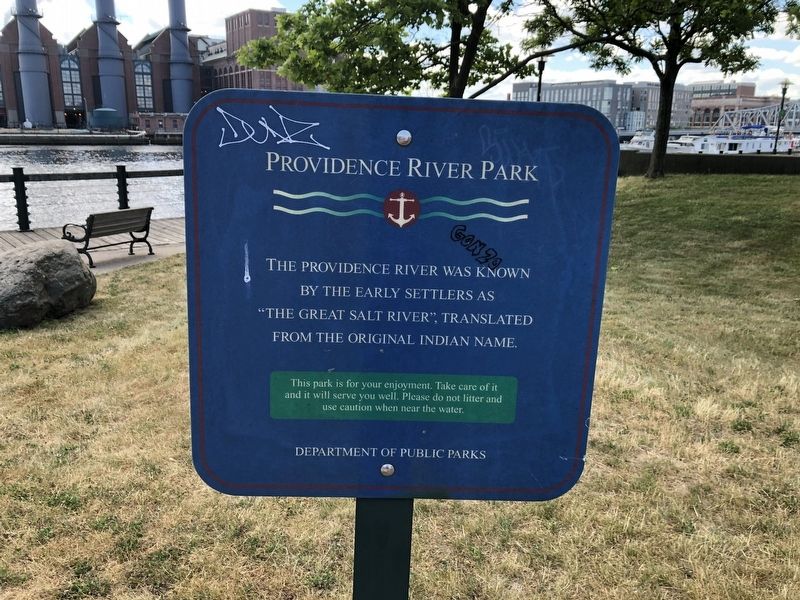 Providence River Park Marker. Click for full size. Providence River Park Marker image. Click for full size.