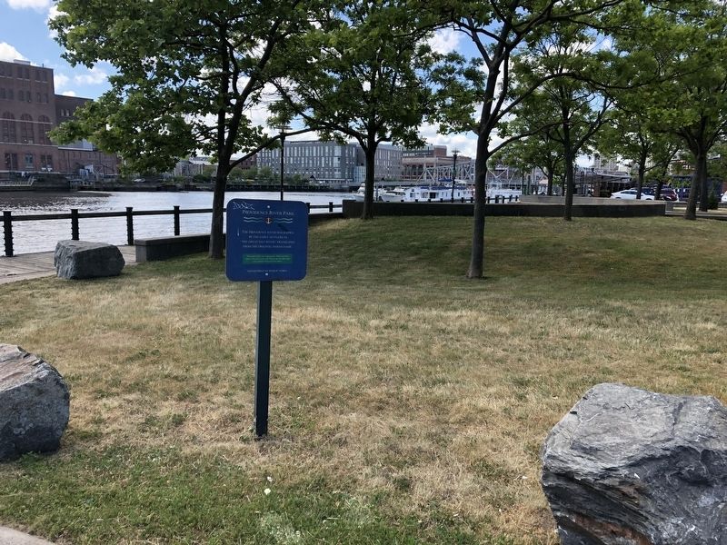 Providence River Park Marker. Click for full size. Providence River Park Marker image. Click for full size.