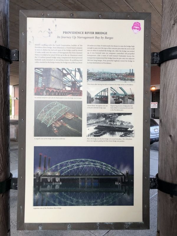 Providence River Bridge Marker image. Click for full size.