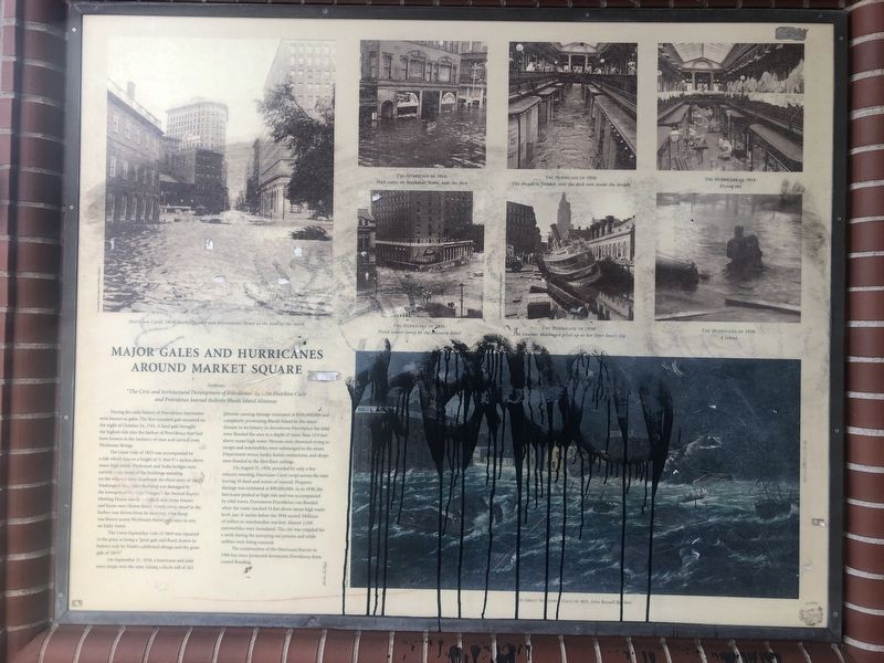 Major Gales and Hurricanes around Market Square Marker. Click for full size. Major Gales and Hurricanes around Market Square Marker image. Click for full size.