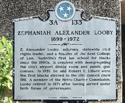 Zephaniah Alexander Looby Marker image. Click for full size.