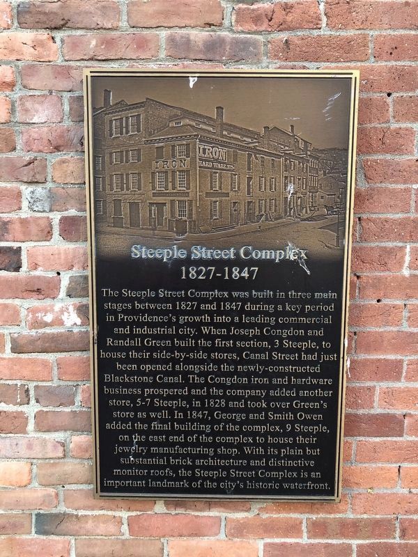 Steeple Street Complex Marker image. Click for full size.
