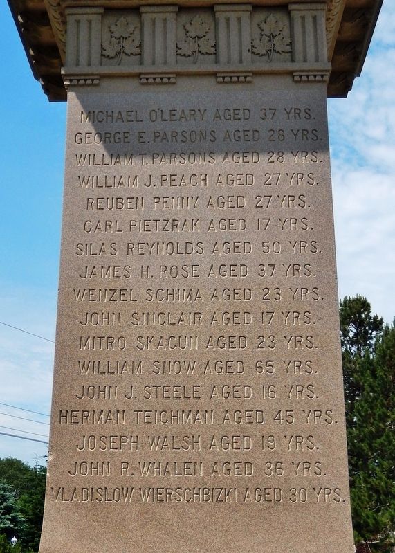 Miner's Monument (<i>east inscription</i>) image. Click for full size.