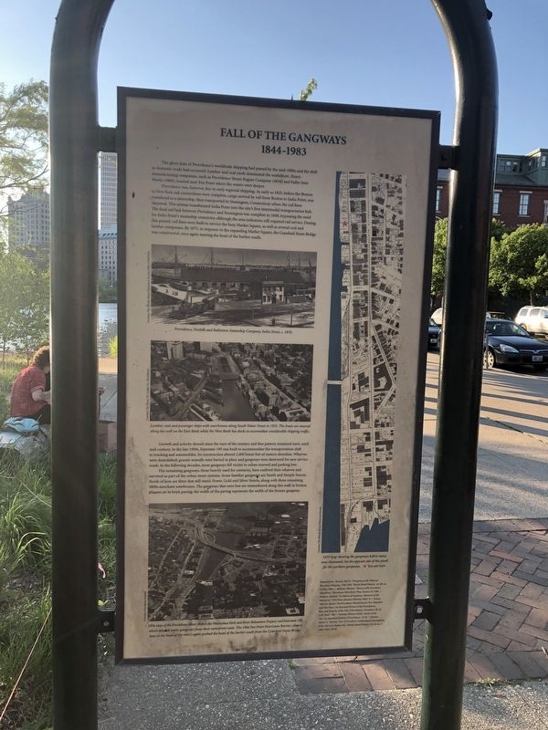 Fall of the Gangways side of the marker. Click for full size. Fall of the Gangways side of the marker image. Click for full size.
