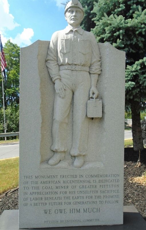 The Greater Pittston Coal Miner Marker image. Click for full size.