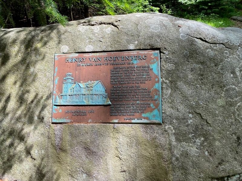 Henry Van Hoevenberg Marker image. Click for full size.