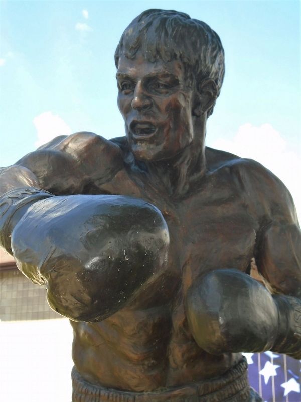 Attilio "Rocky" Castellani Statue Detail image. Click for full size.