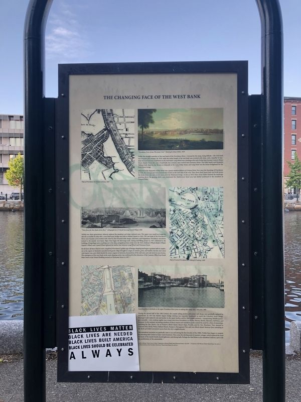 The Changing Face of the West Bank side of the marker. Click for full size. The Changing Face of the West Bank side of the marker image. Click for full size.