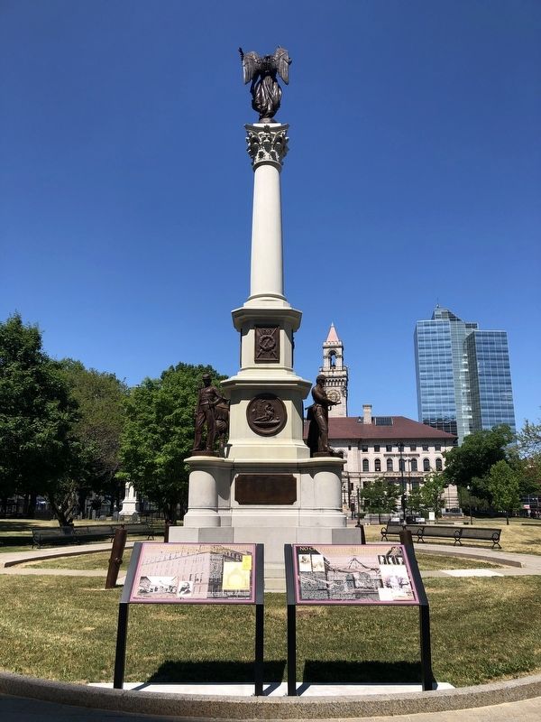 To The Memory Of Her Sons Who Died For The Unity Of The Republic Marker image. Click for full size.