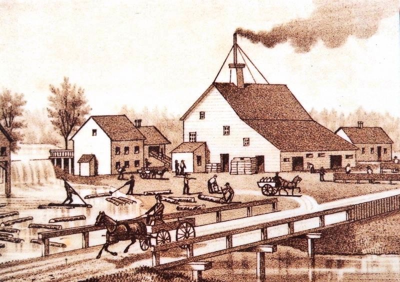 Marker detail: Barlow's Mill, Meacham's Atlas 1880 image. Click for full size.