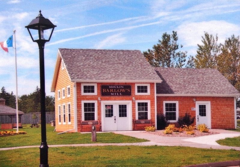 Marker detail: Barlow's Mill Replica /<br>Réplique du moulin de Barlow. Click for full size. Marker detail: Barlow's Mill Replica /<br>Réplique du moulin de Barlow image. Click for full size.