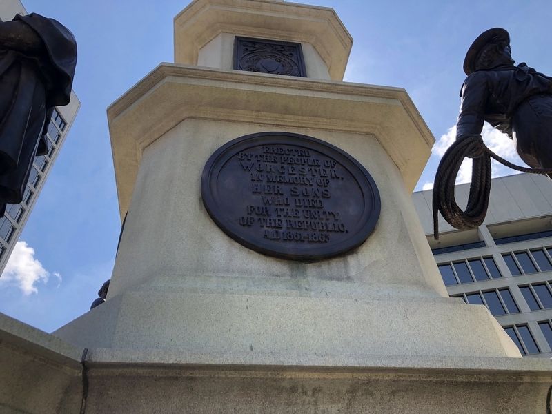 Worcester Civil War Memorial. Click for full size. Worcester Civil War Memorial image. Click for full size.