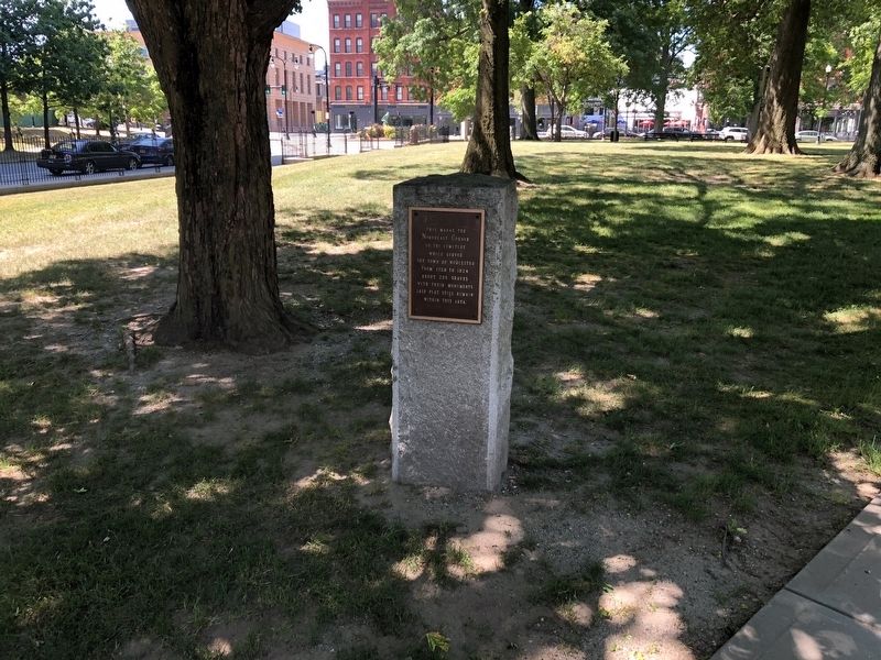 Northeast Corner of the Worcester Cemetery Marker. Click for full size. Northeast Corner of the Worcester Cemetery Marker image. Click for full size.