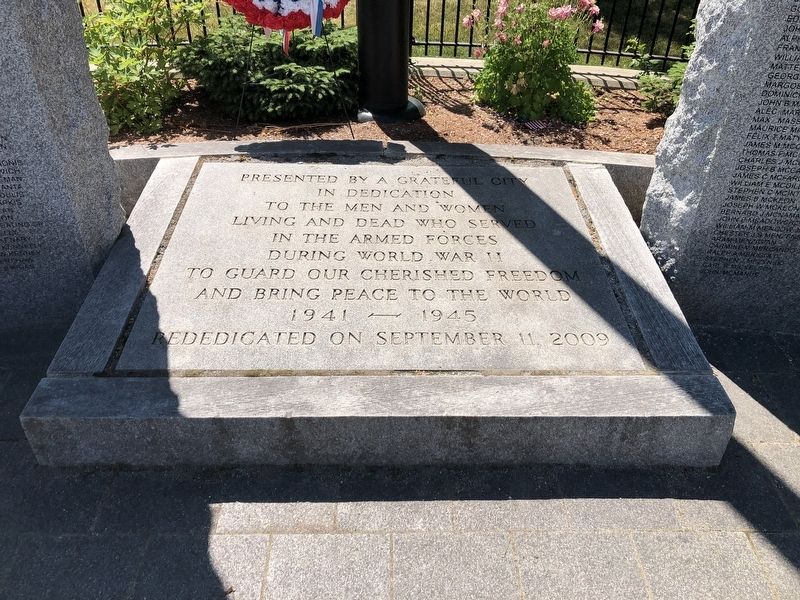 Worcester World War II Memorial. Click for full size. Worcester World War II Memorial image. Click for full size.