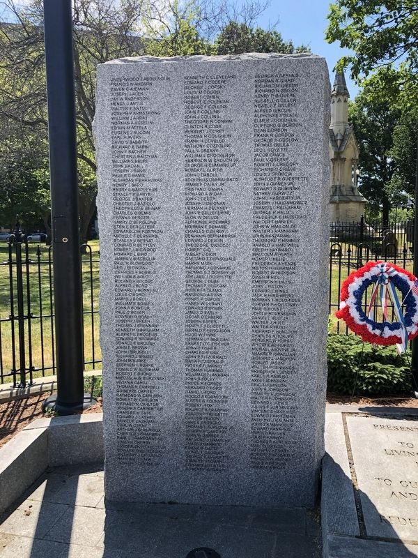 Worcester World War II Memorial image. Click for full size.