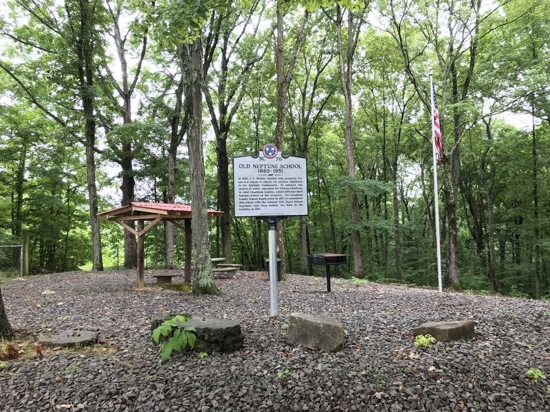 Old Neptune School Marker. Click for full size. Old Neptune School Marker image. Click for full size.