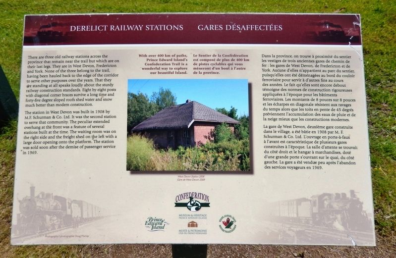 Derelict Railway Stations / Gares Désaffectées Marker. Click for full size. Derelict Railway Stations / Gares Désaffectées Marker image. Click for full size.