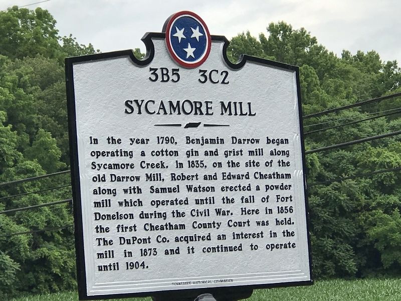 Sycamore Mill Marker image. Click for full size.