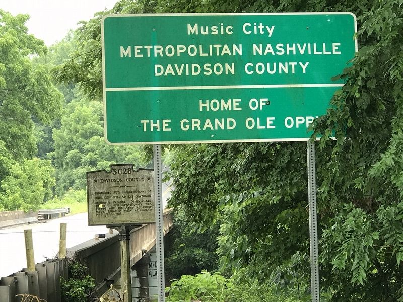 Davidson County / Robertson County Marker. Click for full size. Davidson County / Robertson County Marker image. Click for full size.