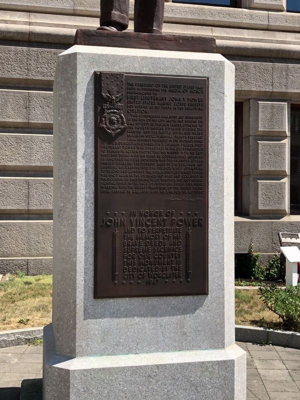 First Lieutenant John V. Power Marker. Click for full size. First Lieutenant John V. Power Marker image. Click for full size.
